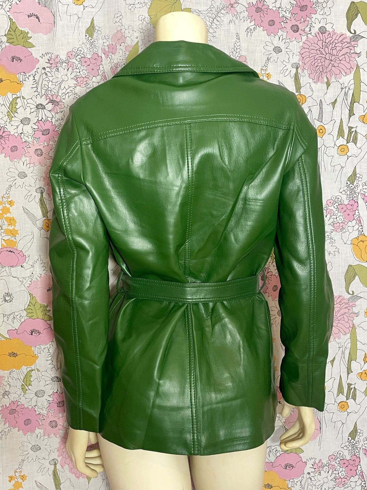 1970s Green Leather Jacket