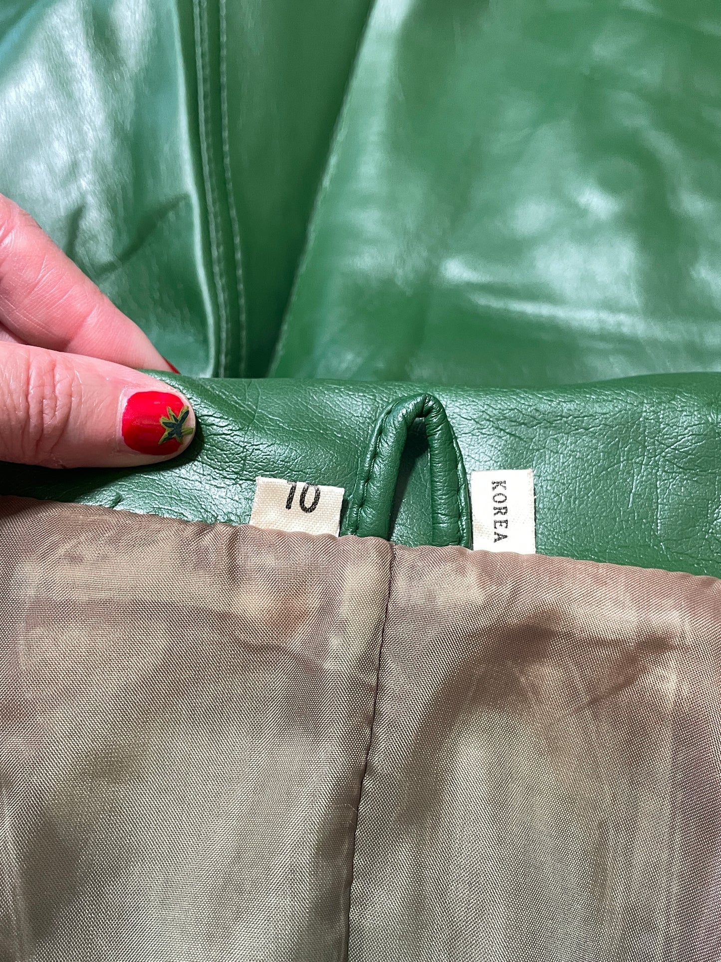 1970s Green Leather Jacket