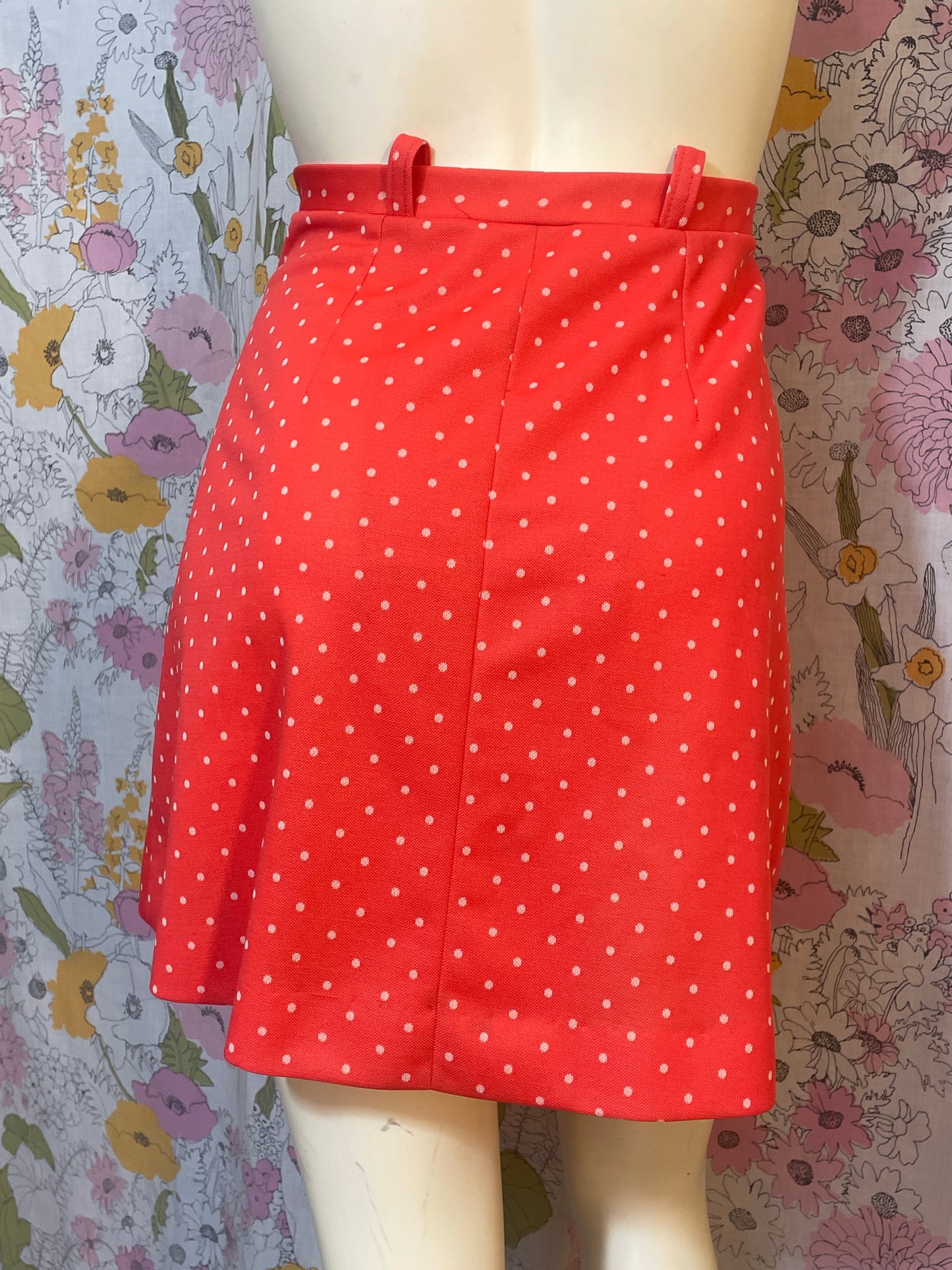 1970s Jantzen Red and White Polka Dot Skort