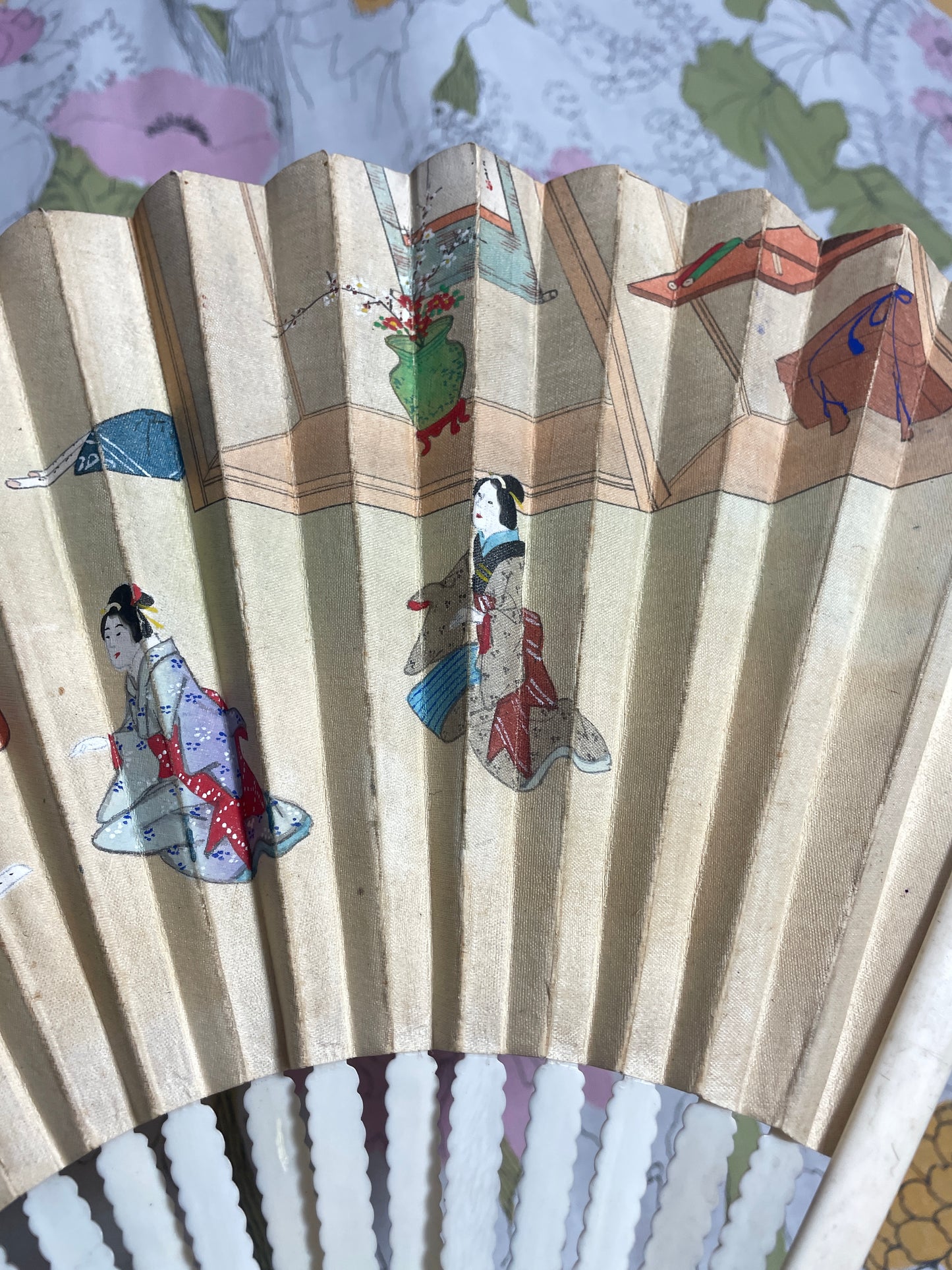 1980s Japanese Folding Fan