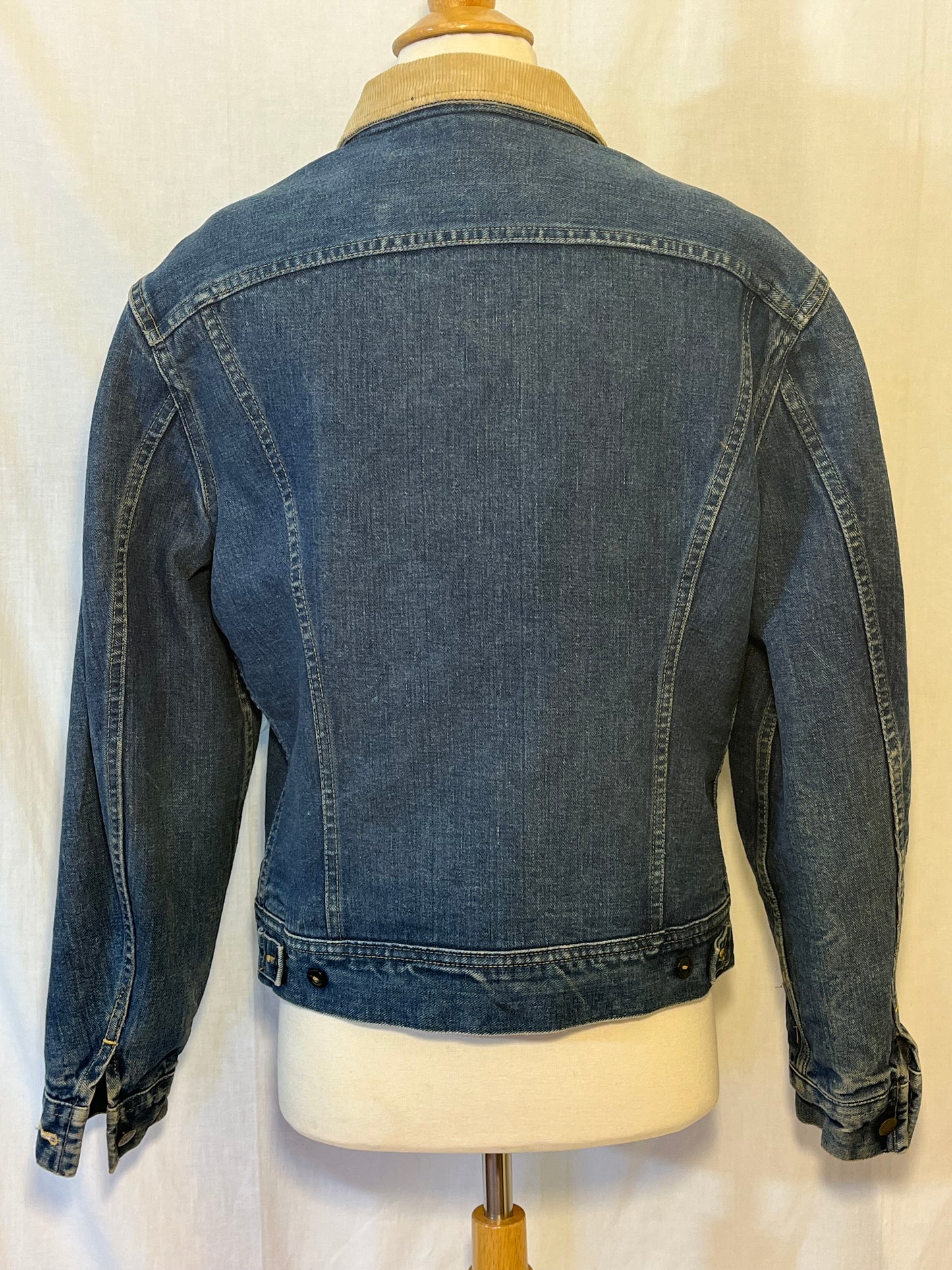 1980s Lee Storm Rider Lined Denim Jacket