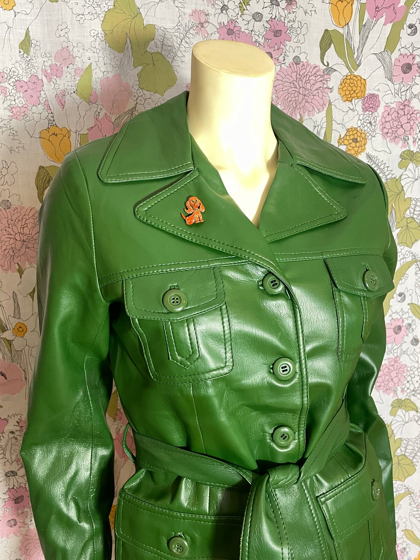 1970s Green Leather Jacket