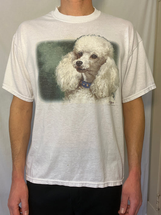 Y2K Poodle T-Shirt by Linda Pickens