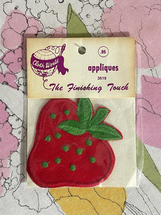 1970s Deadstock New Old Stock Strawberry Patch