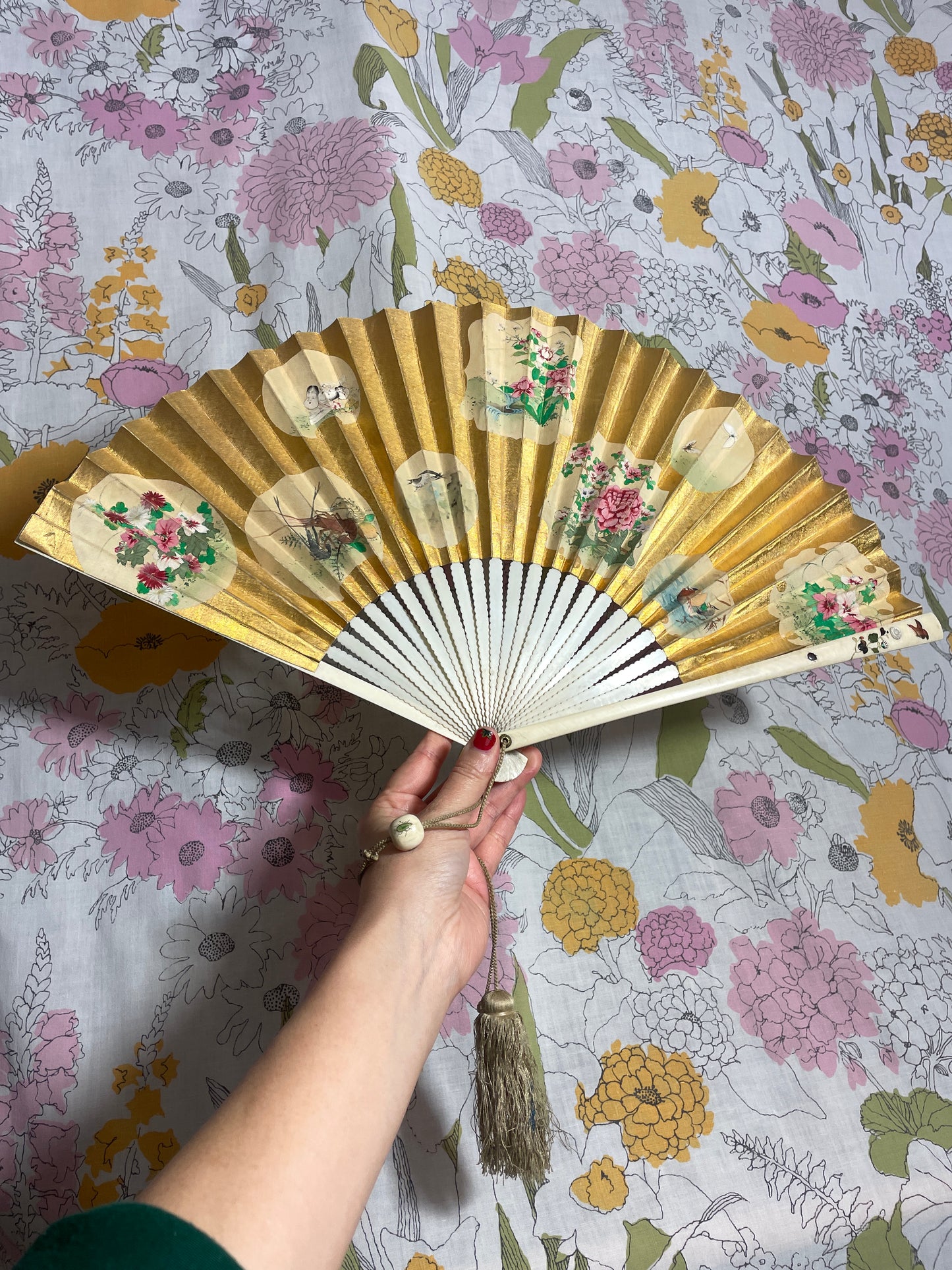 1980s Japanese Folding Fan