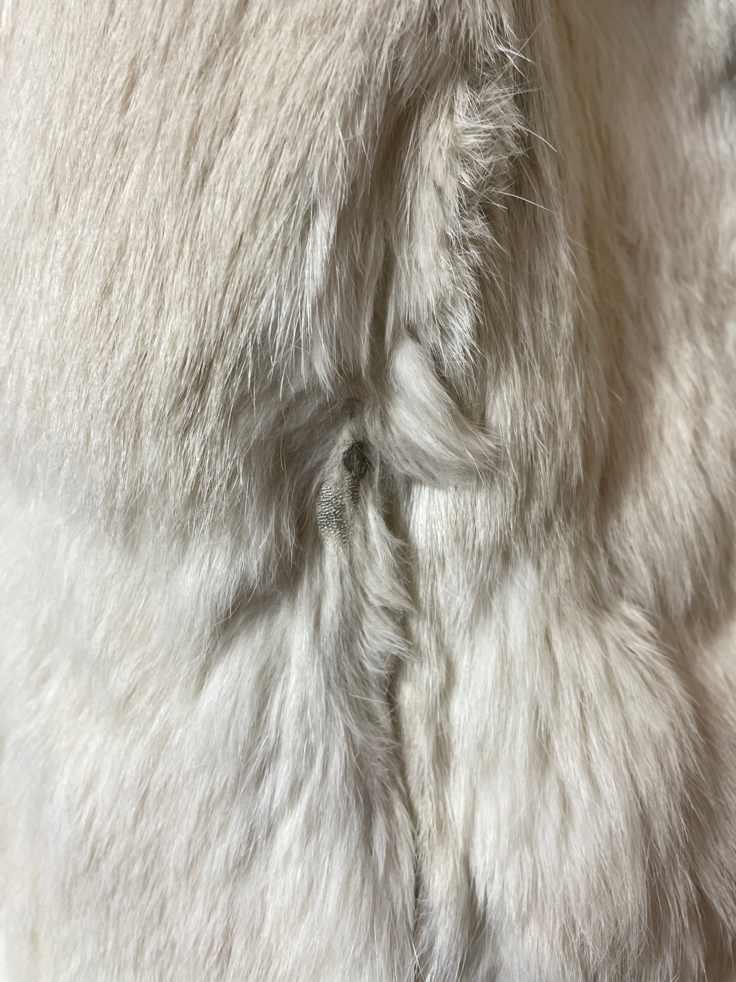 1980s White Rabbit Fur Coat