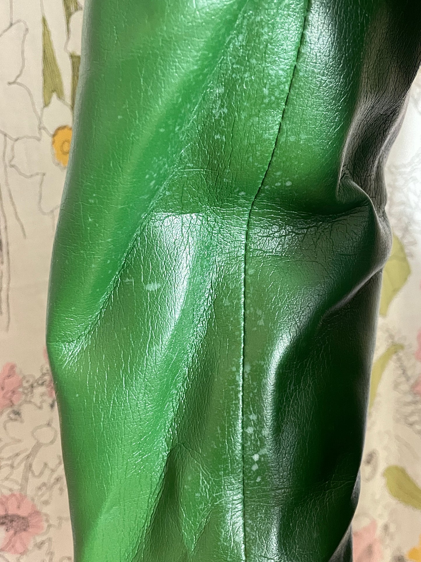 1970s Green Leather Jacket