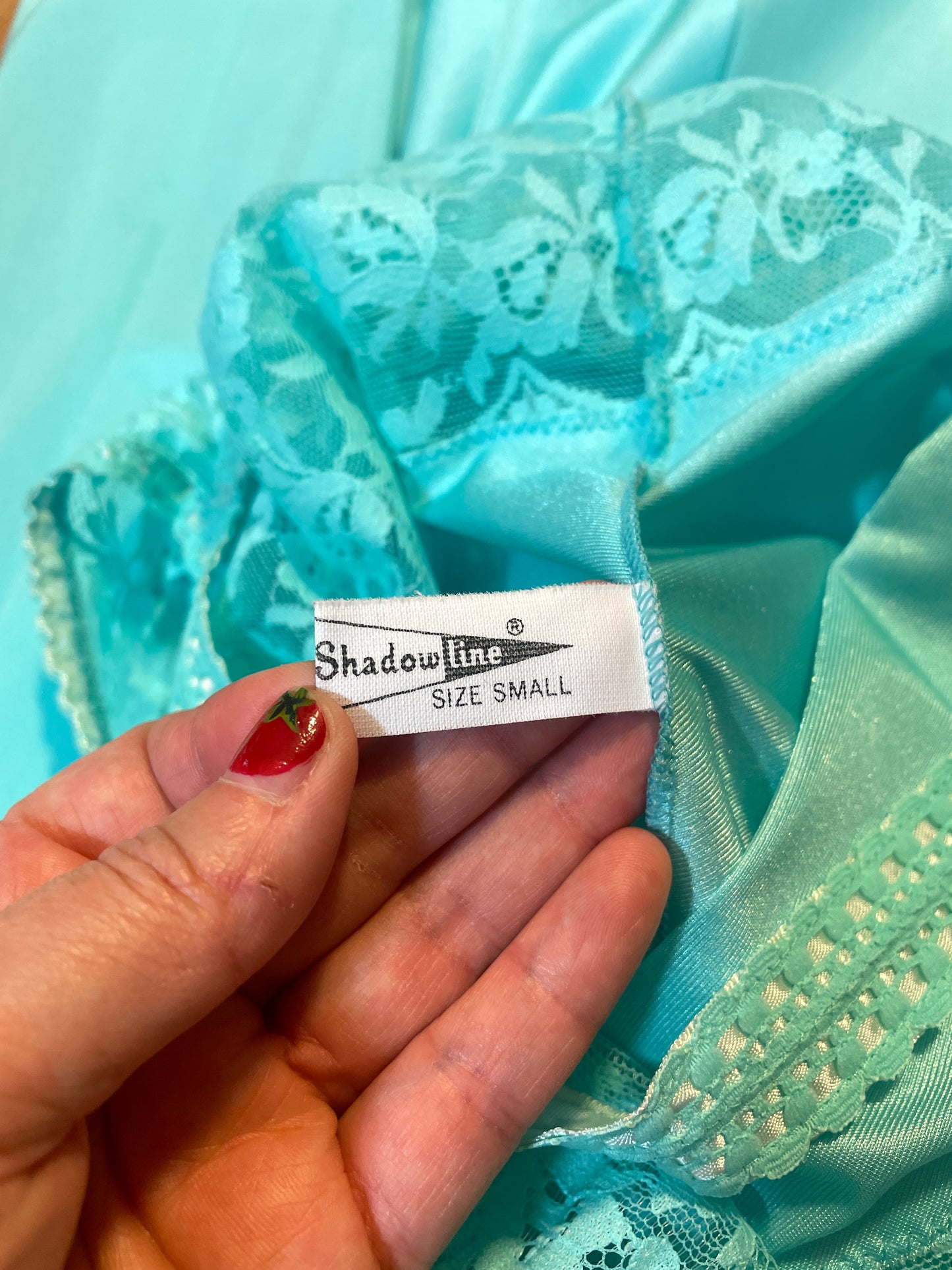 1970s Aqua Nightgown by Shadowline