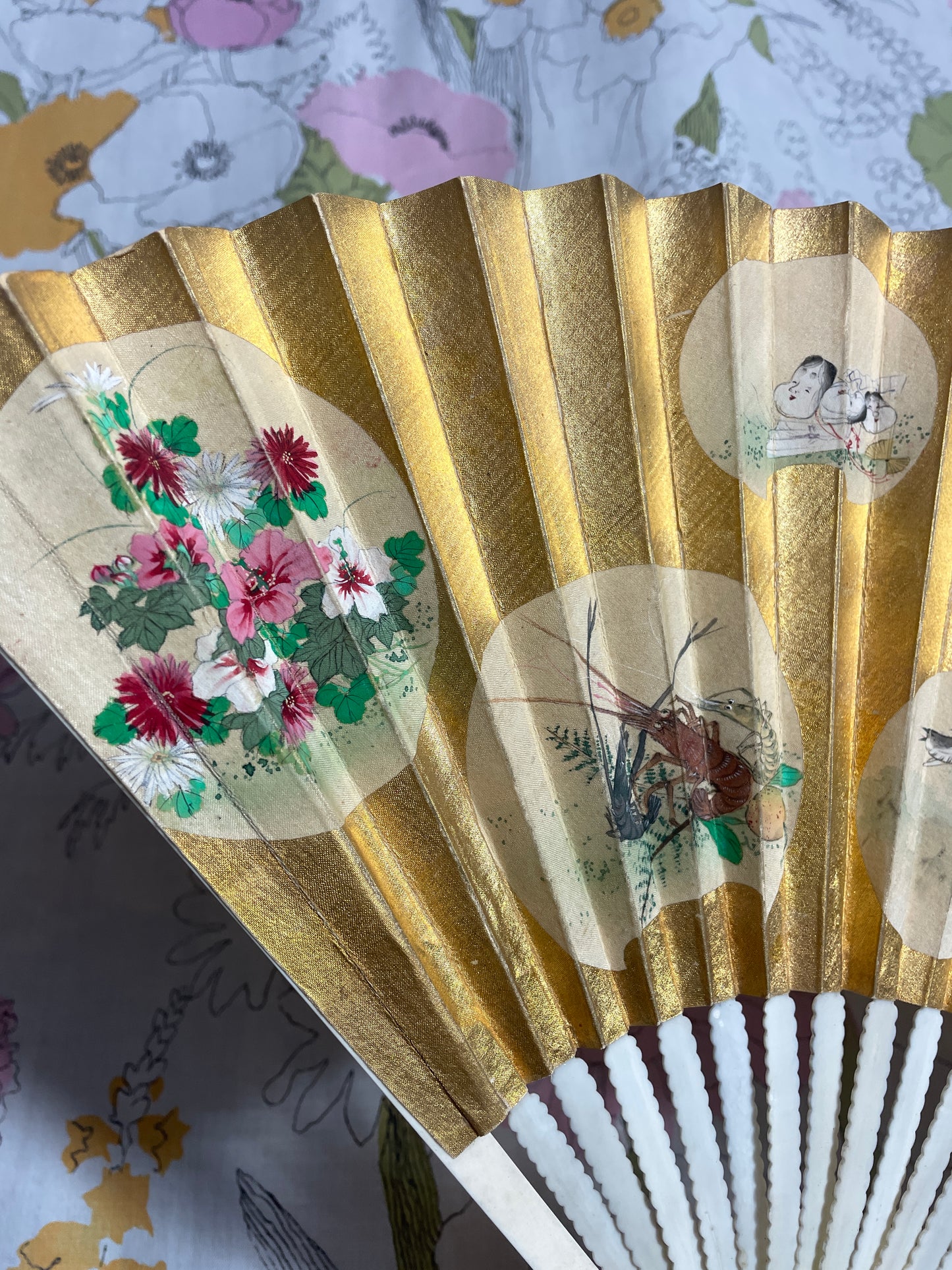 1980s Japanese Folding Fan