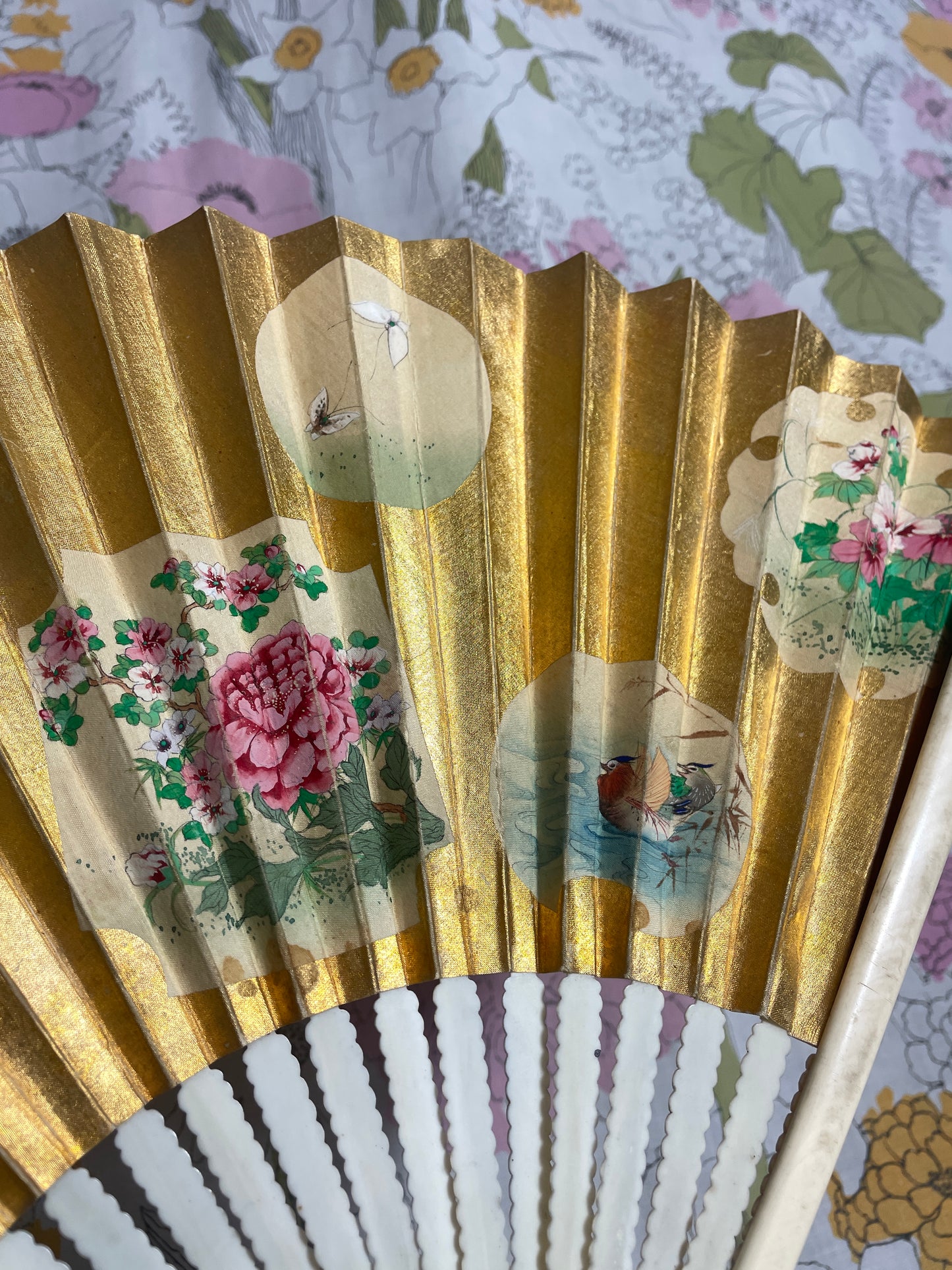 1980s Japanese Folding Fan