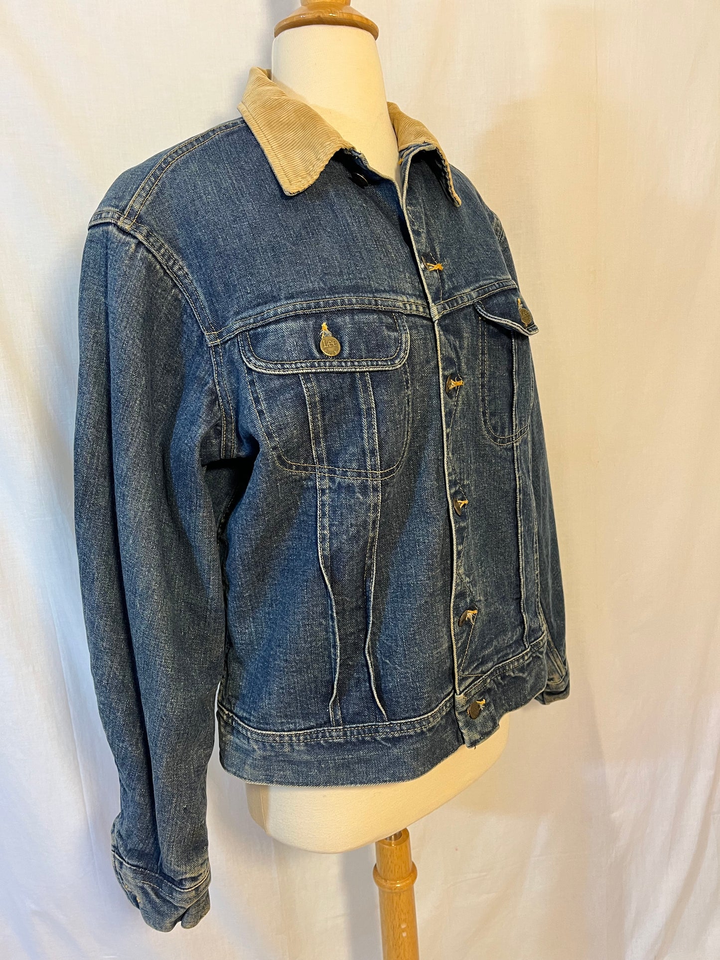 1980s Lee Storm Rider Lined Denim Jacket