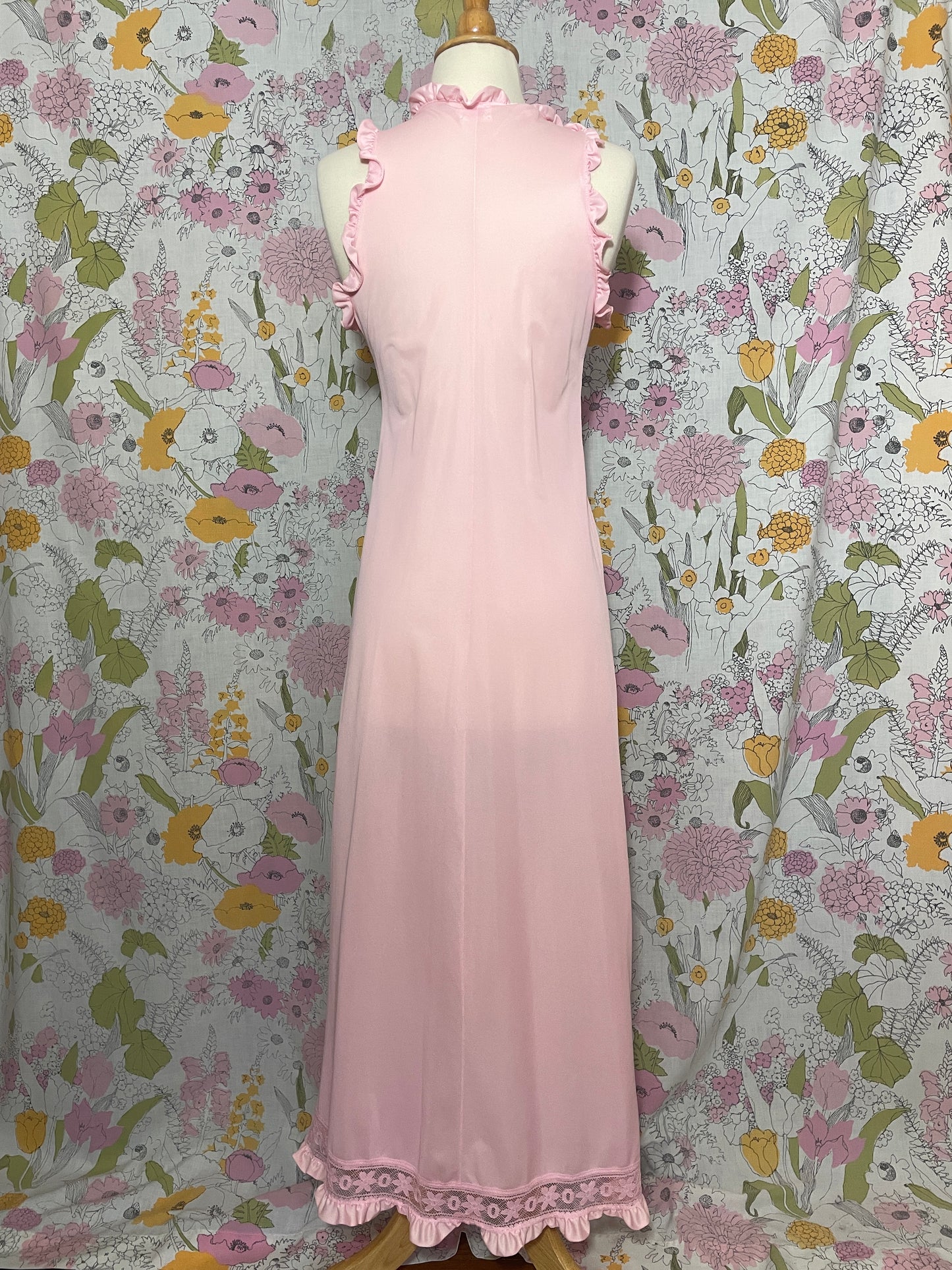 1970s Pale Pink Slip Dress