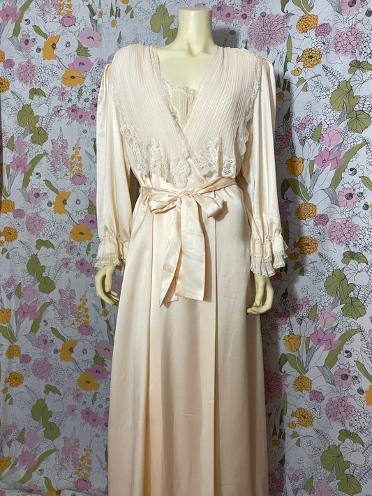 1980s Christian Dior Robe and Nightie Set