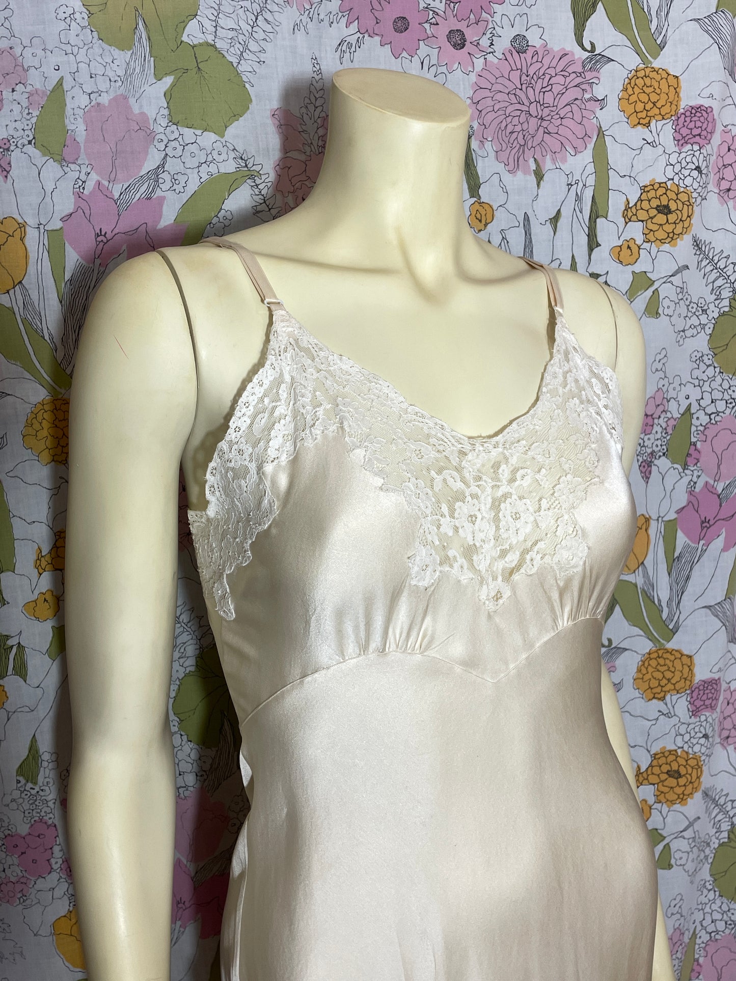 1940s Fischer Silk Slip