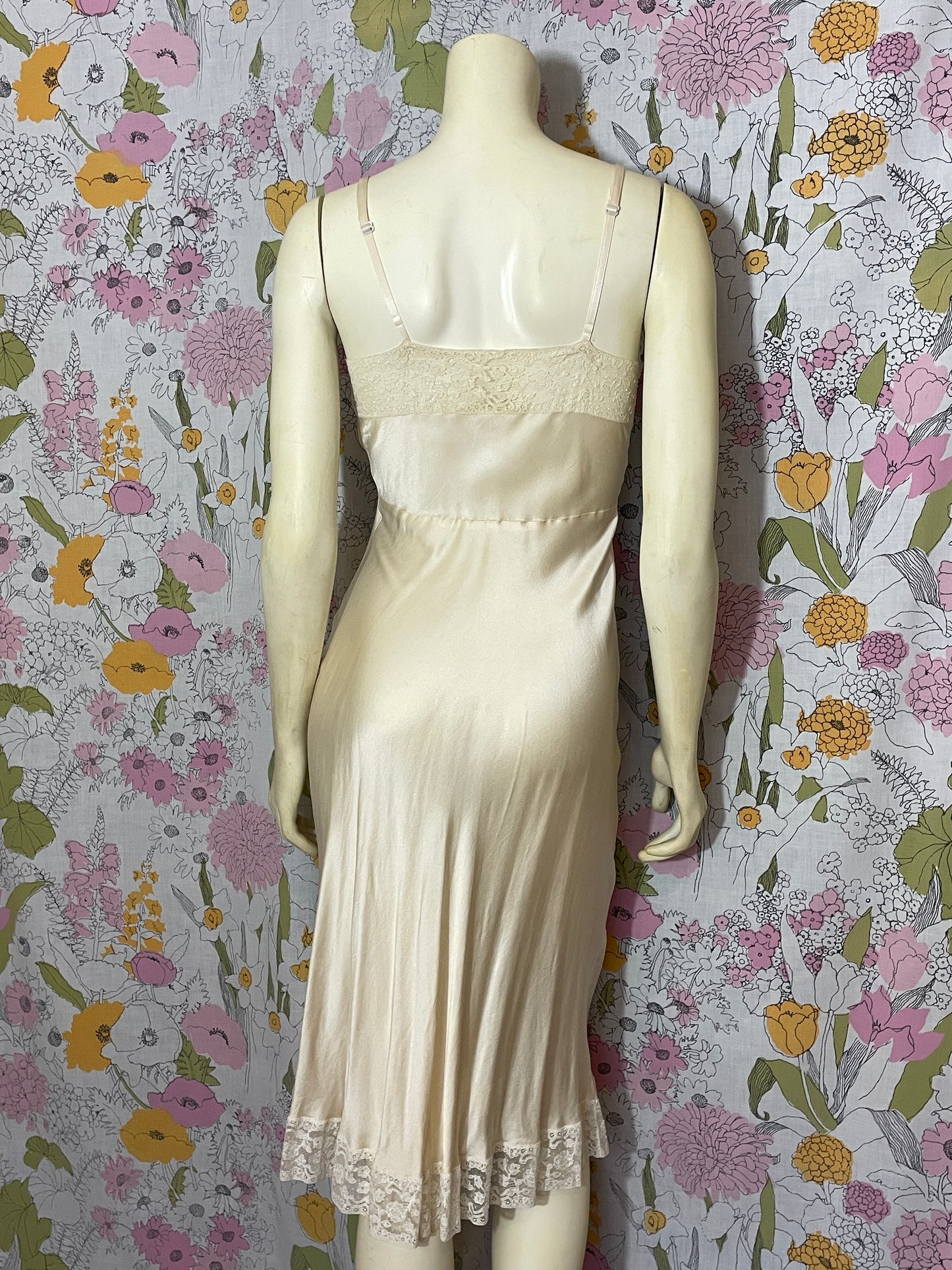 1940s Fischer Silk Slip